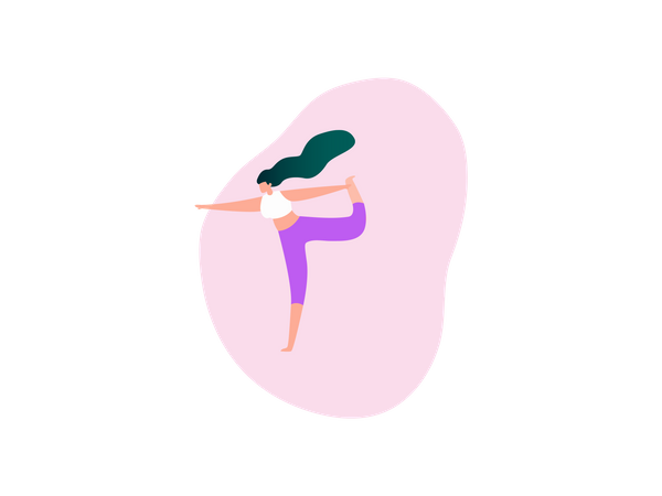 Women doing Exercise Illustration