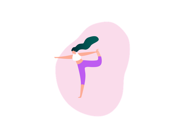 Women doing Exercise  Illustration