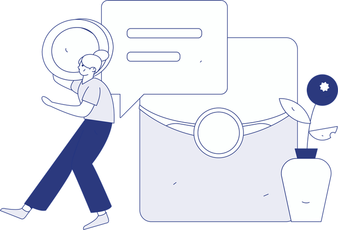 Women doing online shopping  Illustration