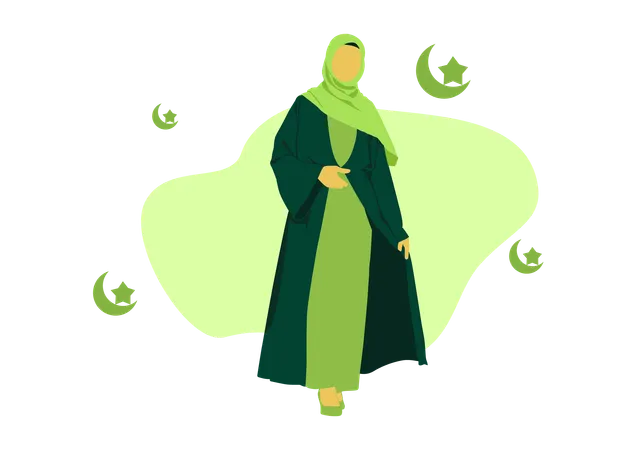 Women Hijab Illustration Illustration