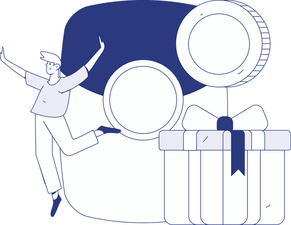 Women receiving shopping returns  Illustration
