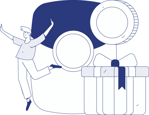 Women receiving shopping returns  Illustration