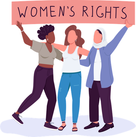 Women rights  Illustration