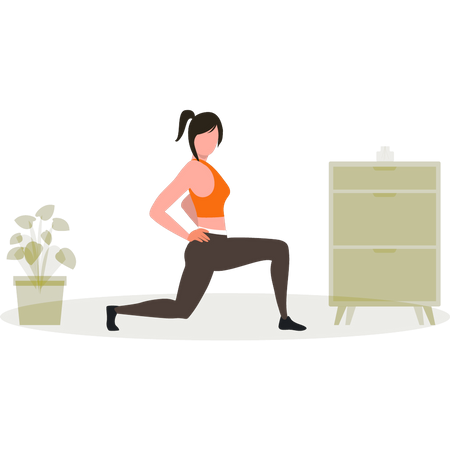 Women Working Out Illustration