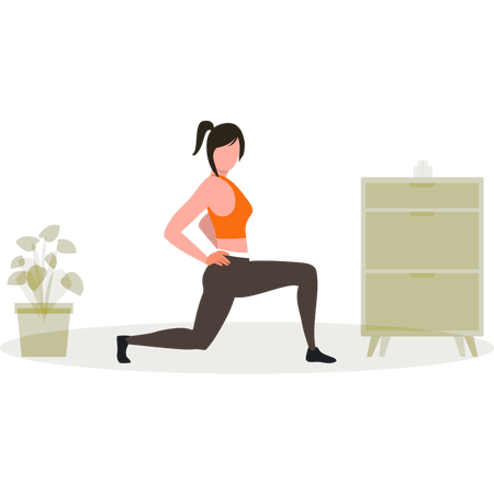 Women Working Out  Illustration