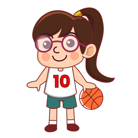 Womens Basketball  Illustration