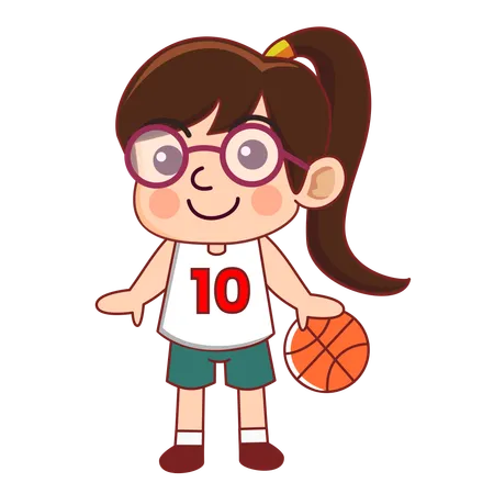 Womens Basketball  Illustration