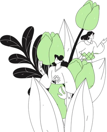 Women's Day right  Illustration