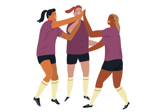 Women's European footballer  Illustration