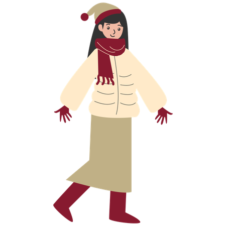 Womens Winter Wear  Illustration