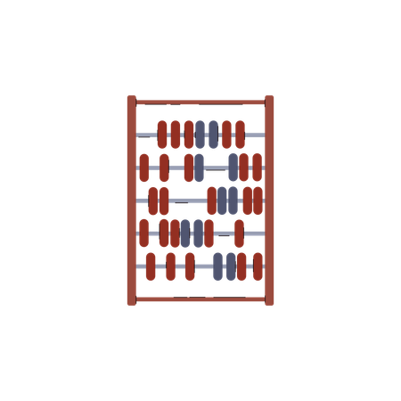 Wooden abacus  Illustration