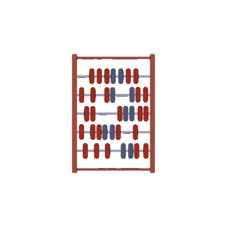 Wooden abacus  Illustration