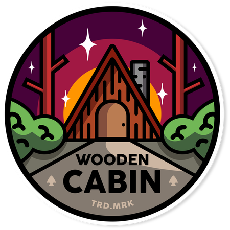 Wooden Cabin  Illustration