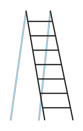 Wooden ladder  Illustration