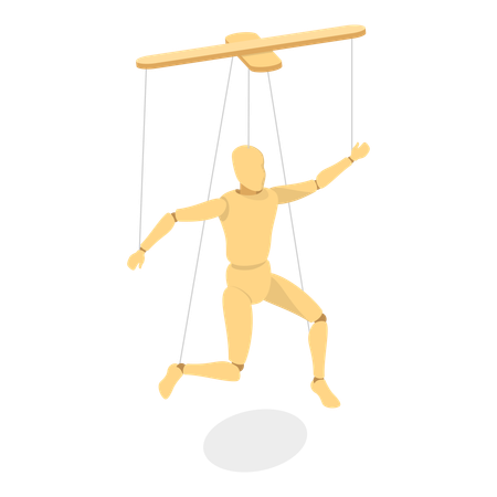 Wooden Marionettes  Illustration