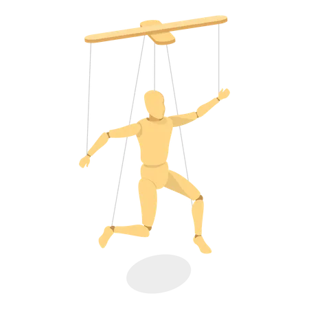 Wooden Marionettes  Illustration