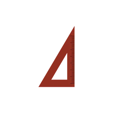 Wooden math triangle  Illustration