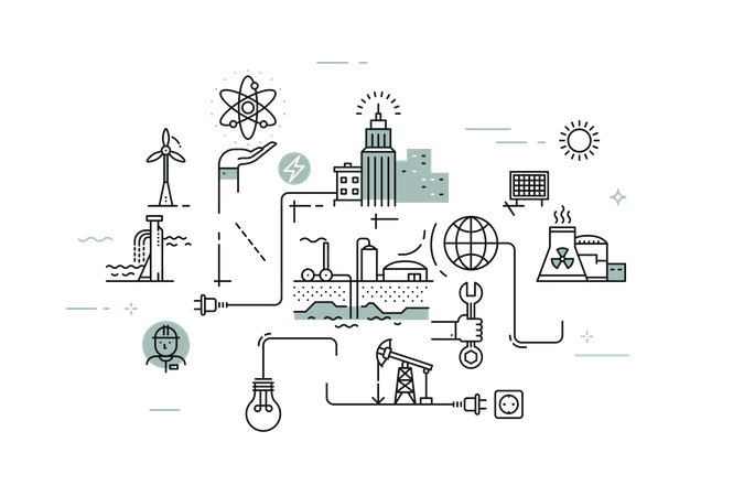 Word energy  Illustration