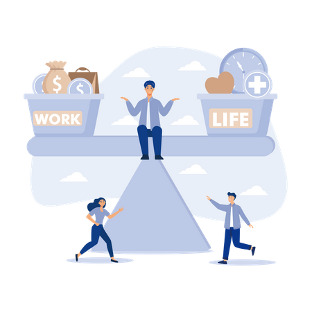 Work Balance  Illustration