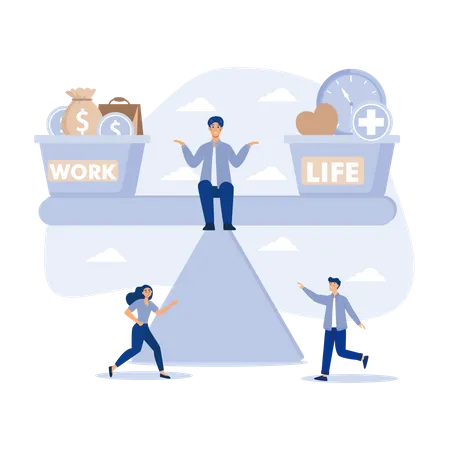 Work Balance  Illustration