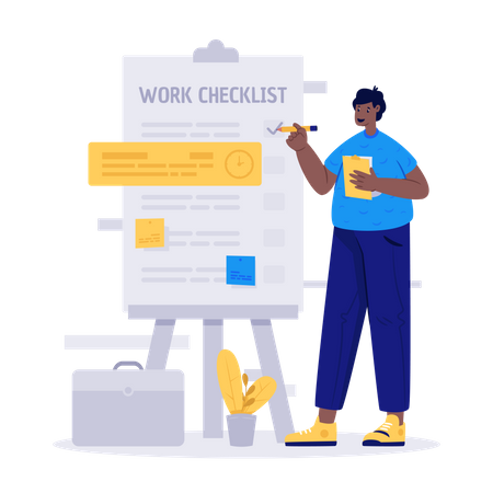 Work checklist Illustration