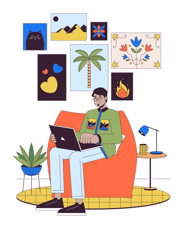 Work comfortable  Illustration