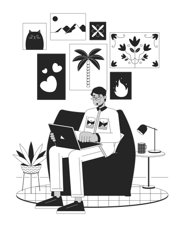 Work comfortable  Illustration