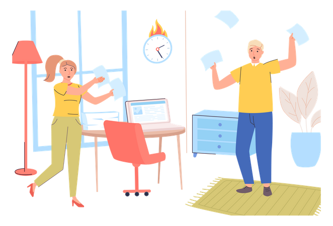 Work Deadline  Illustration