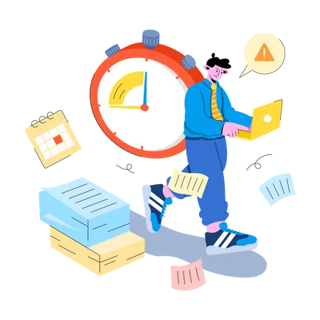 Work Deadline  Illustration