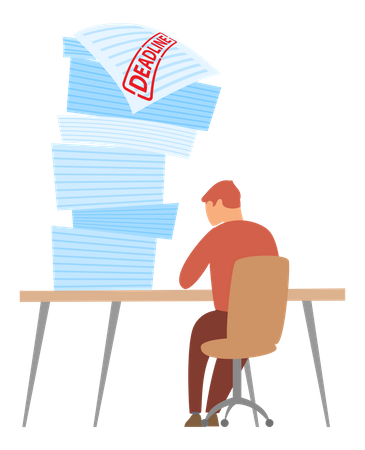 Work deadline  Illustration