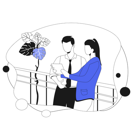 Work Exchange Illustration