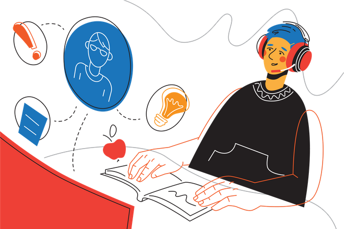 Work from home  Illustration