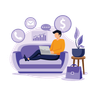 free work home illustrations