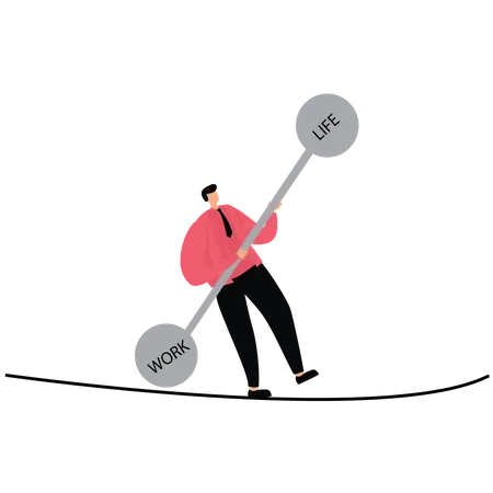 Work life balance  Illustration
