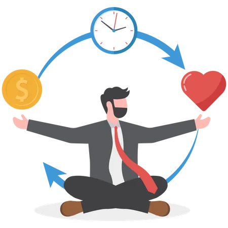 Work Life Balance  Illustration