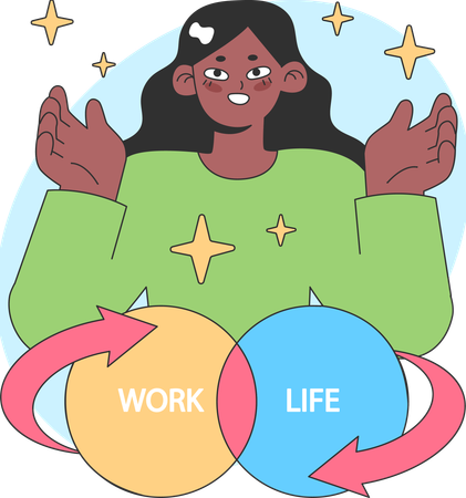 Work-life balance  Illustration