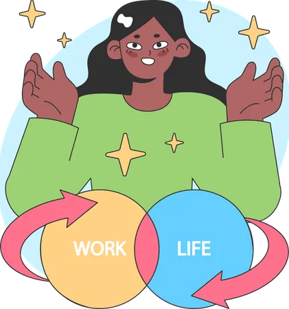 Work-life balance  Illustration