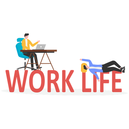 Work life balance  Illustration