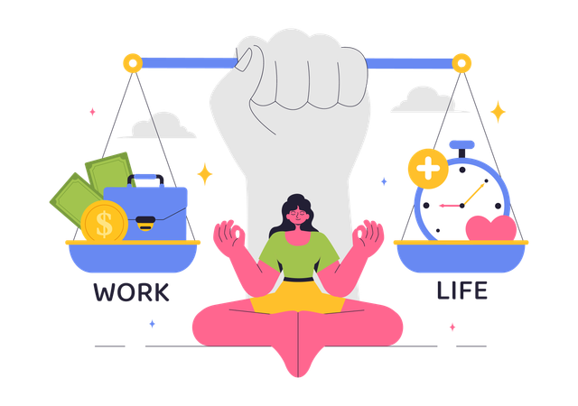 Work Life Balance Illustration Pack - 9 Free Download Business ...