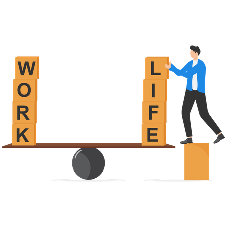 Work life balance  Illustration