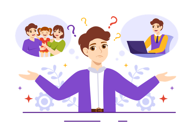 Work Life Balance  イラスト