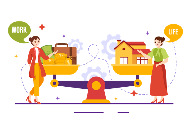 Work Life Blend  イラスト