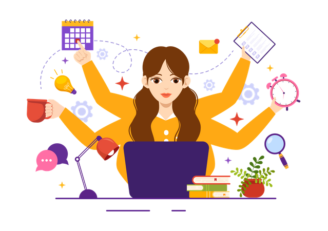 Work Life Integration  イラスト