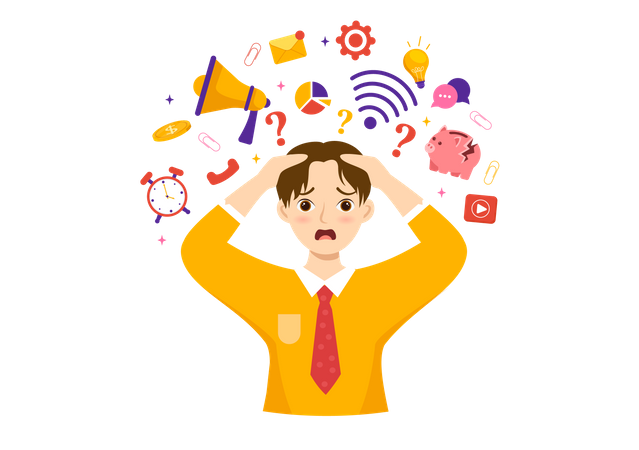Work Overload  Illustration