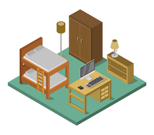 Work room  Illustration