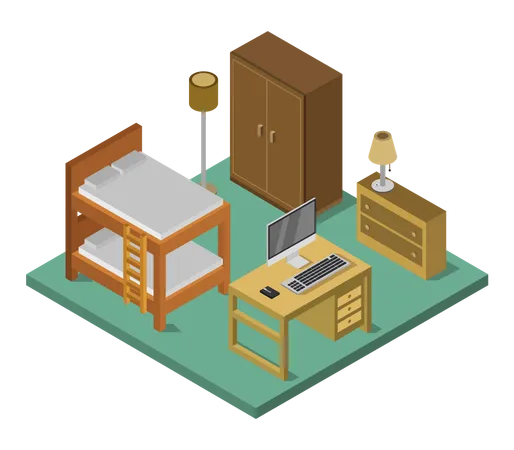 Work room  Illustration