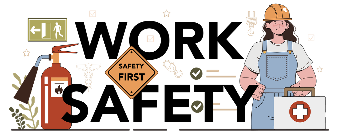 Work safety and OSHA inspection  Illustration