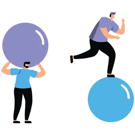 Work smarter not harder  Illustration