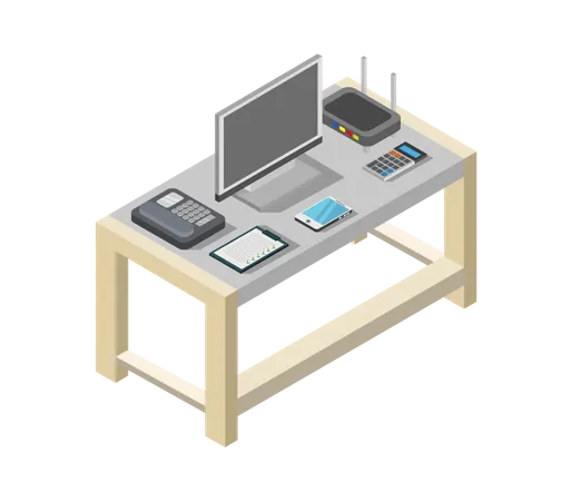 Work table Illustration