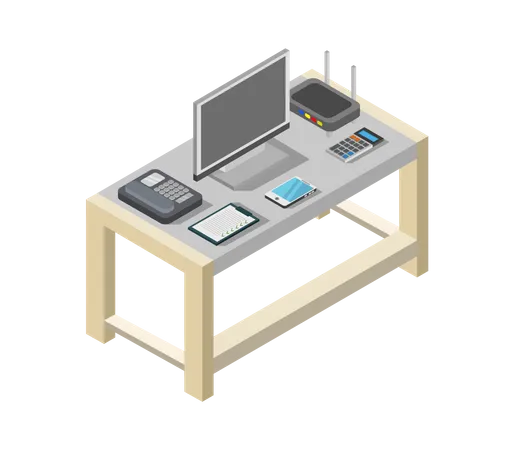 Work table  Illustration